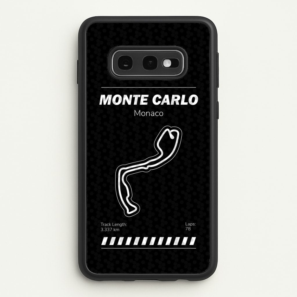 Monte Carlo Circuit - F1 Phone Case for Galaxy S10e