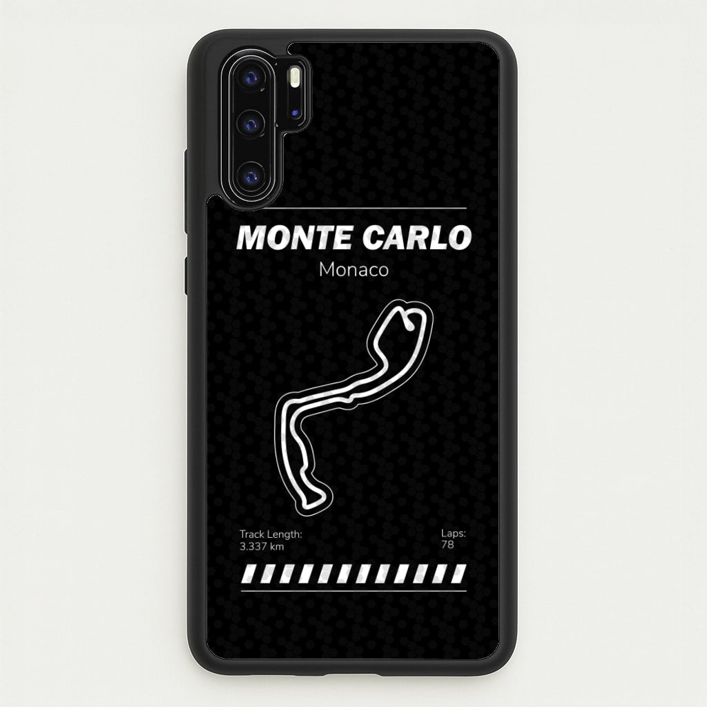 Monte Carlo Circuit - F1 Phone Case for Huawei P30 Pro