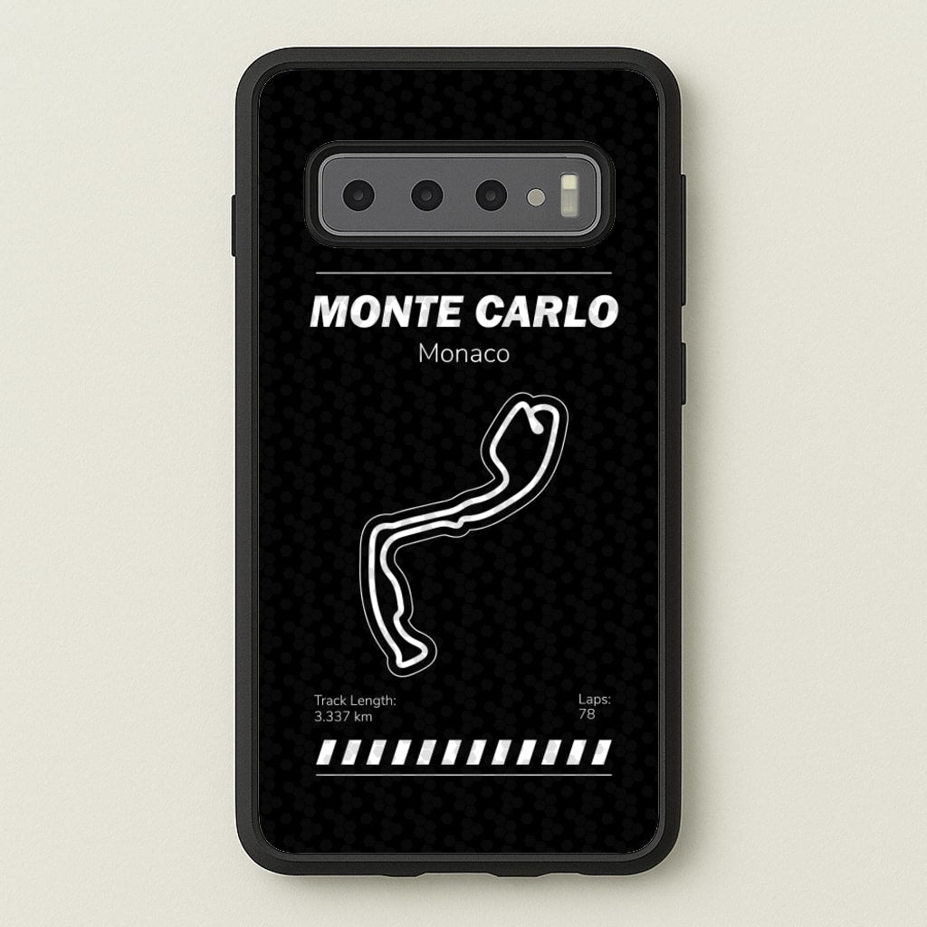Monte Carlo Circuit - F1 Phone Case for Galaxy S10
