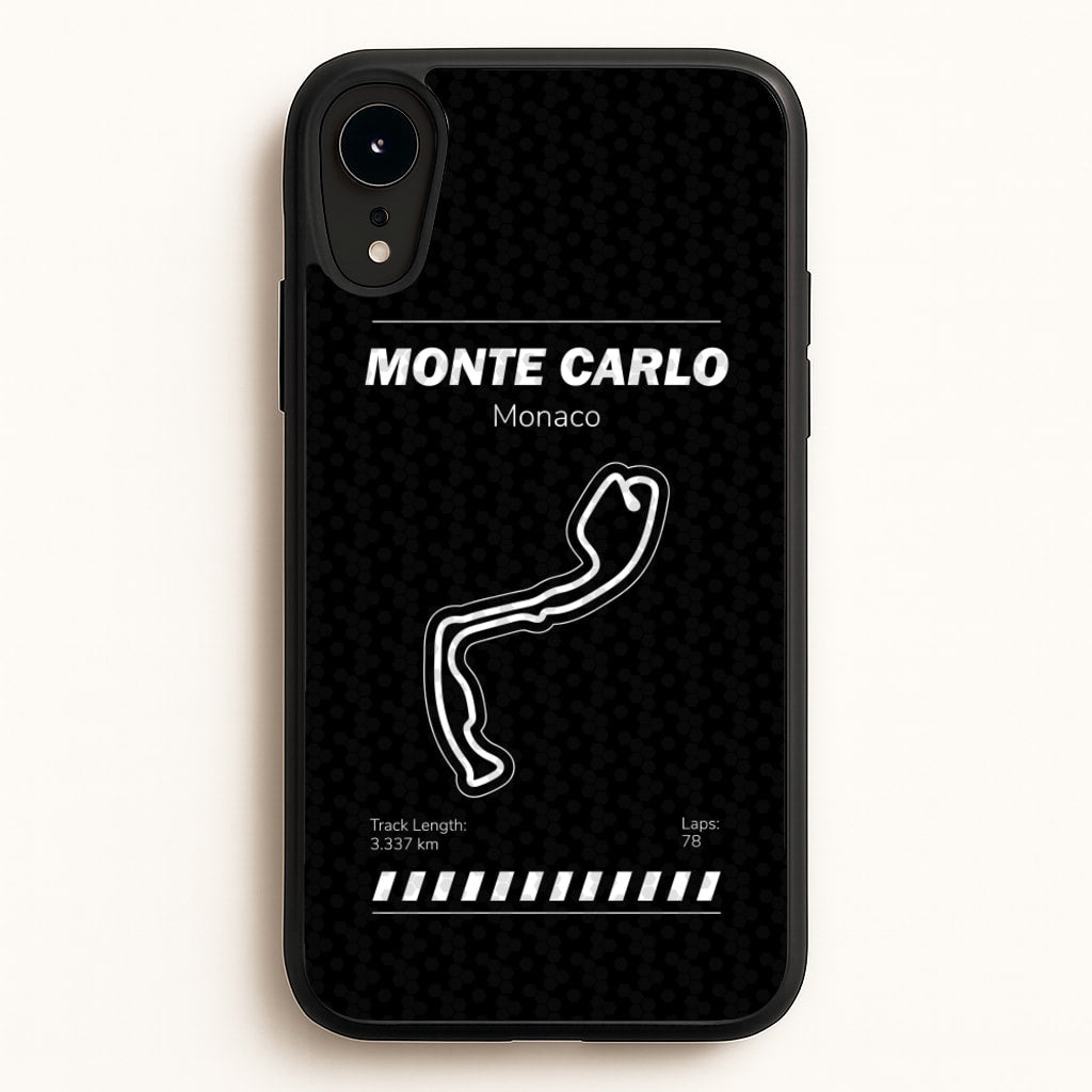 Monte Carlo Circuit - F1 Phone Case for iPhone XR