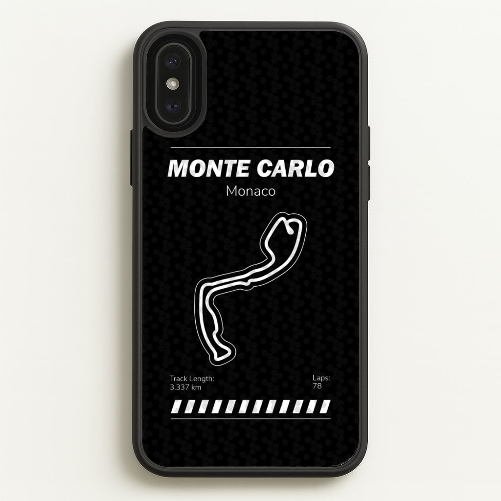 Monte Carlo Circuit - F1 Phone Case for iPhone XS Max
