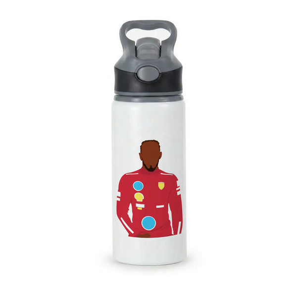 Hamilton In Red Active Water Bottle - Black