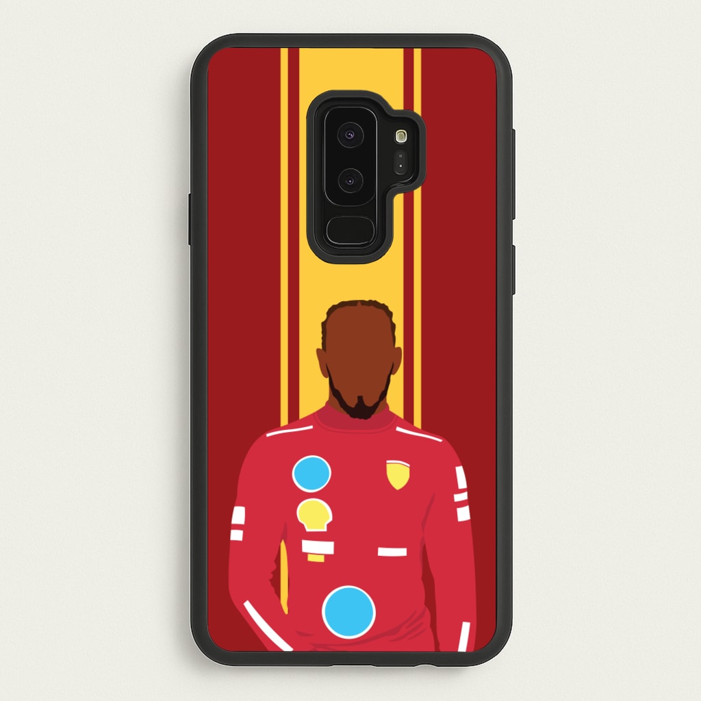 Hamilton In Red - F1 Phone Case for Galaxy S9 Plus