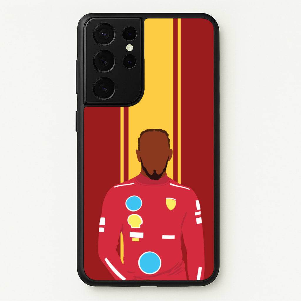 Hamilton In Red - F1 Phone Case for Galaxy S21 Ultra