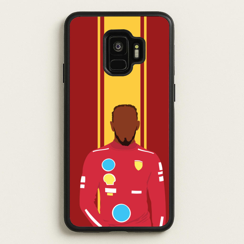 Hamilton In Red - F1 Phone Case for Galaxy S9