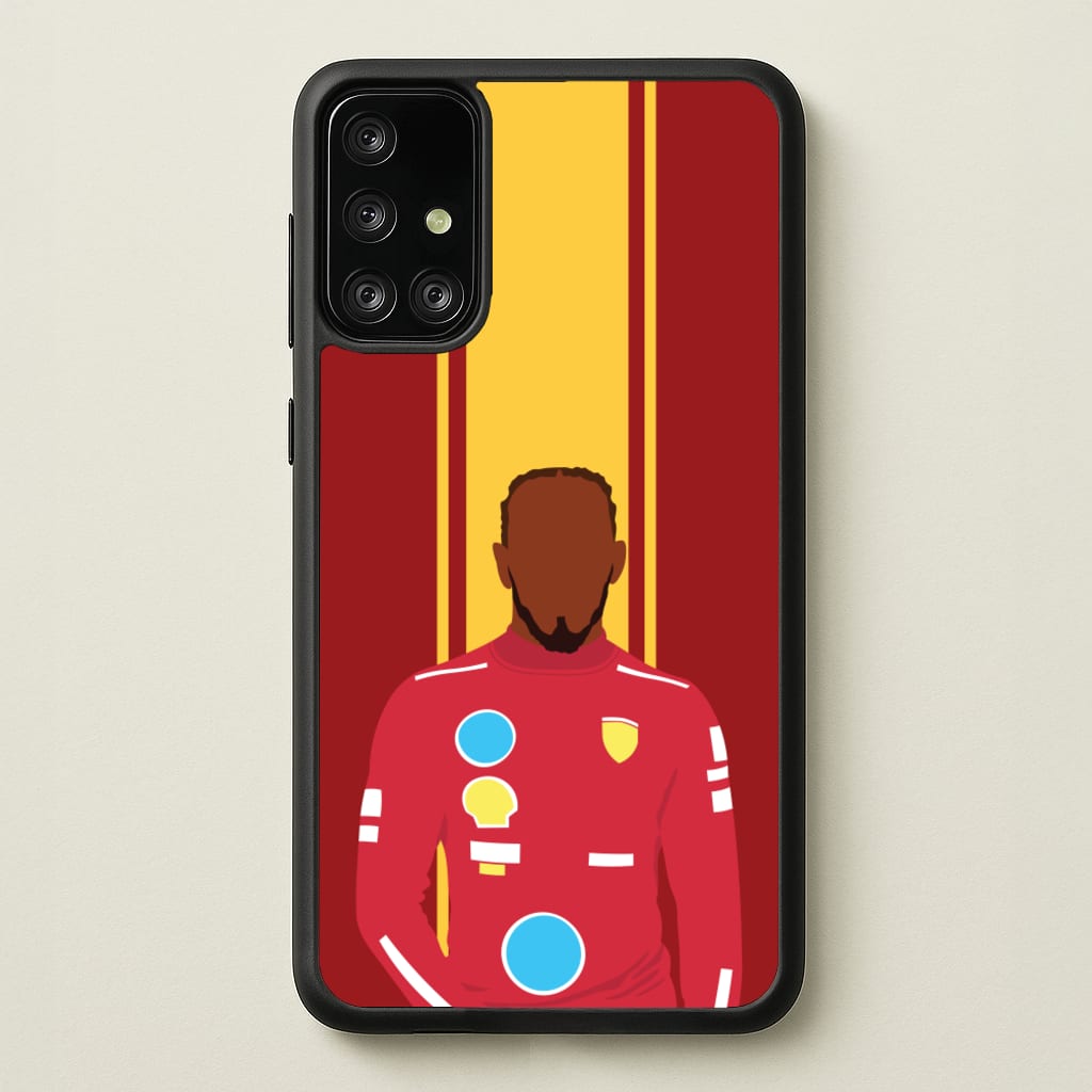 Hamilton In Red - F1 Phone Case for Galaxy A71