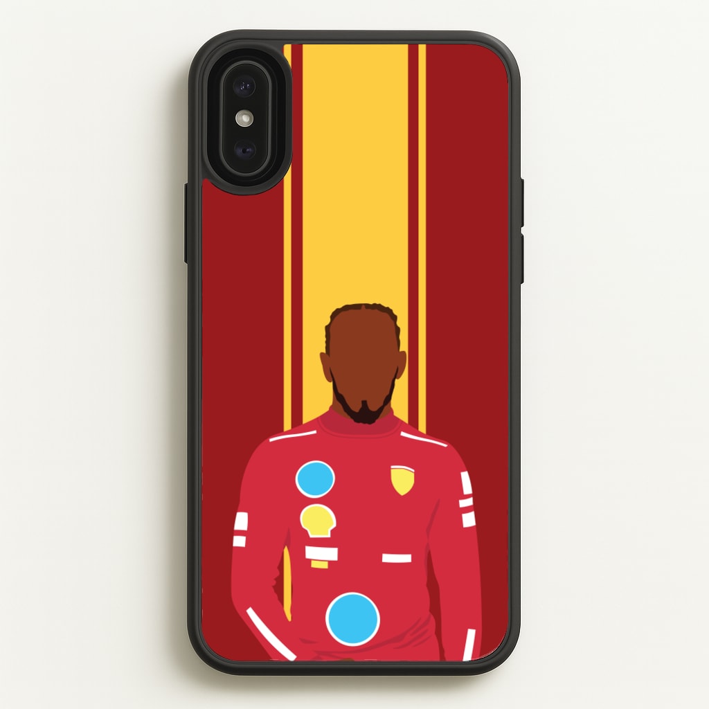 Hamilton In Red - F1 Phone Case for iPhone XS Max