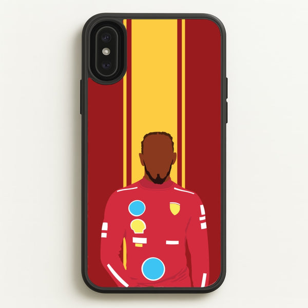 Hamilton In Red - F1 Phone Case for iPhone XS Max