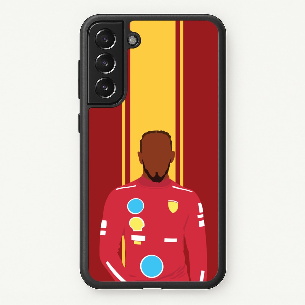 Hamilton In Red - F1 Phone Case for Galaxy S21