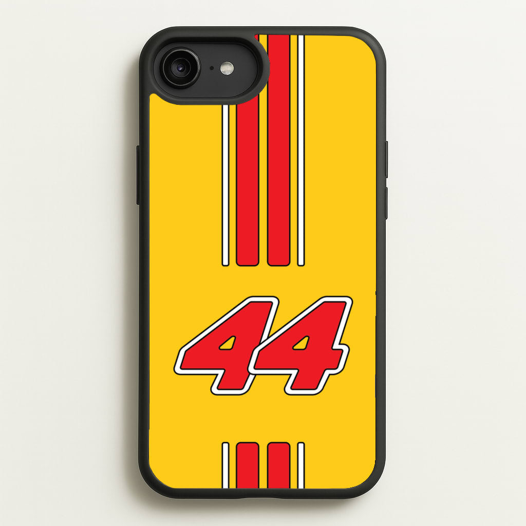 Retro Yellow And Red Hamilton - F1 Phone Case for iPhone 6 Plus / 7 Plus / 8 Plus
