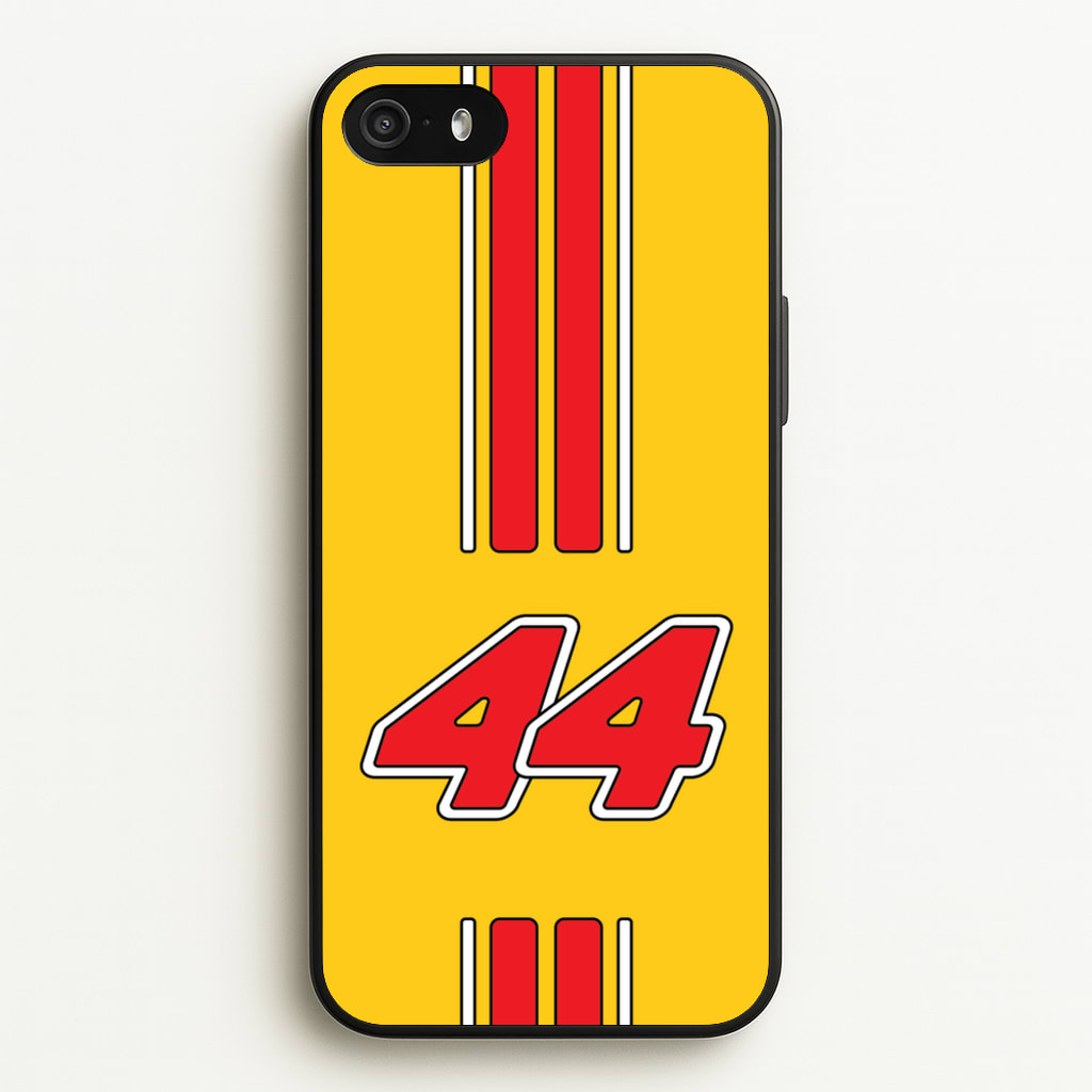 Retro Yellow And Red Hamilton - F1 Phone Case for iPhone 5 / 5s / SE 2016