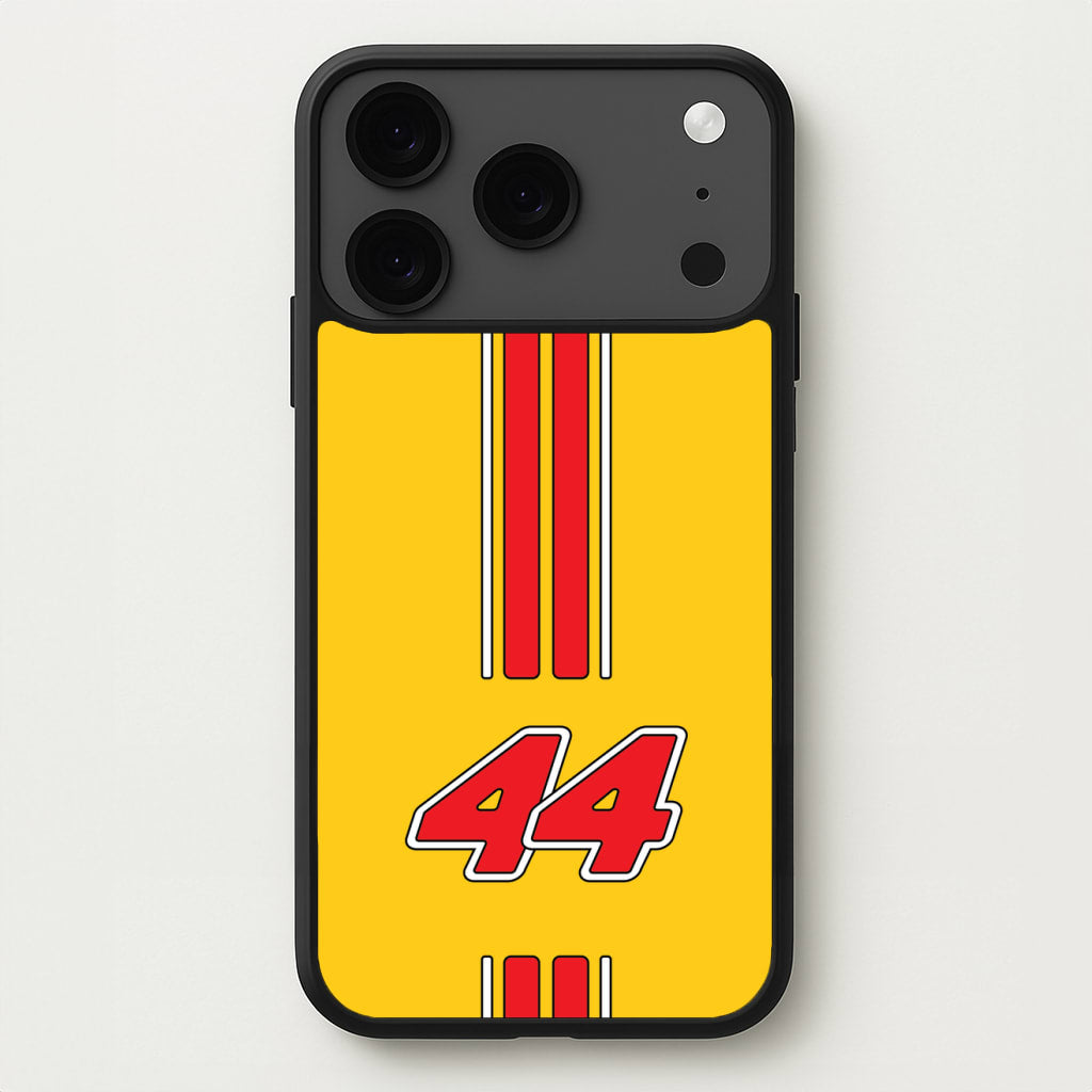 Retro Yellow And Red Hamilton Phone Case for iPhone 17 Pro