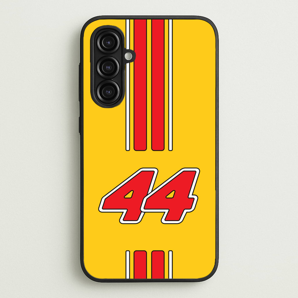 Retro Yellow And Red Hamilton - F1 Phone Case for Galaxy A16