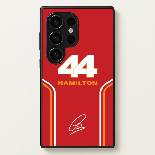 Stripes 44 Hamilton - F1 Phone Case for Galaxy S24 Ultra