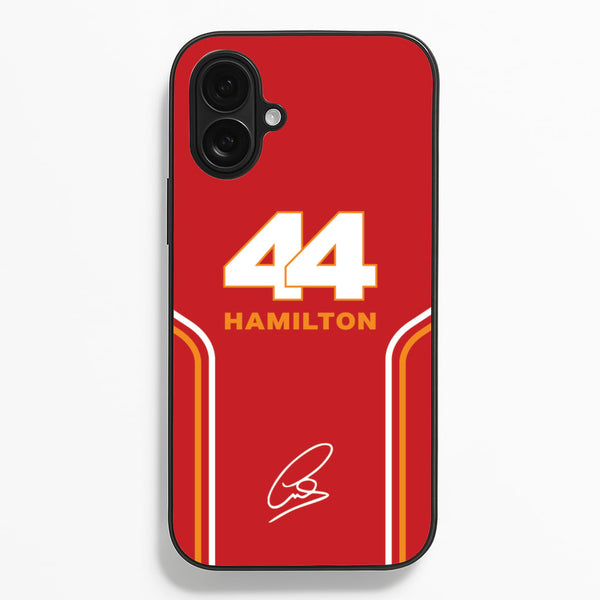 Stripes 44 Hamilton - F1 Phone Case for iPhone 16 Plus