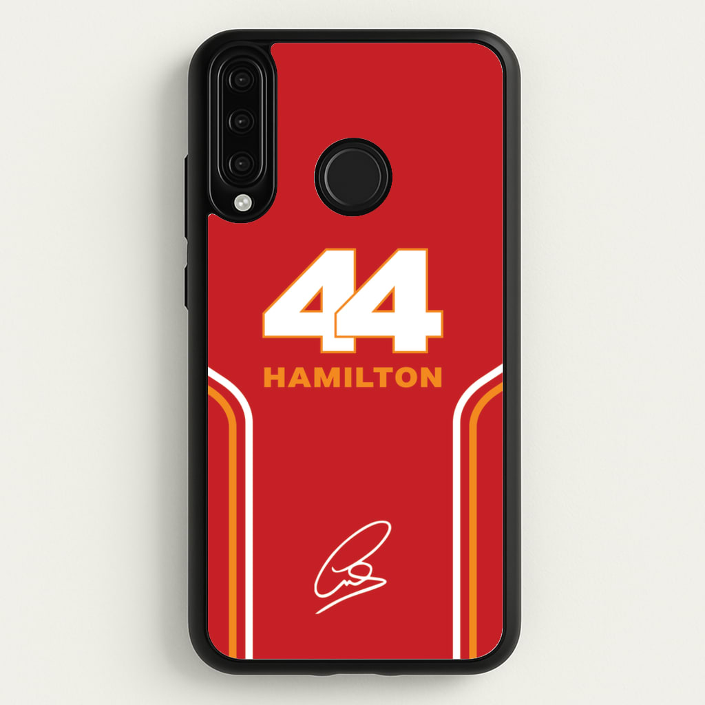 Stripes 44 Hamilton - F1 Phone Case for Huawei P30 Lite