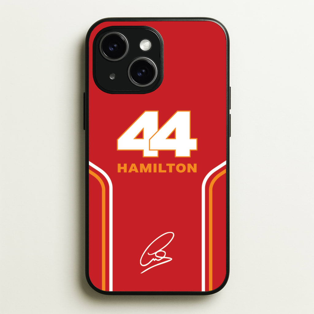 Stripes 44 Hamilton - F1 Phone Case for iPhone 14