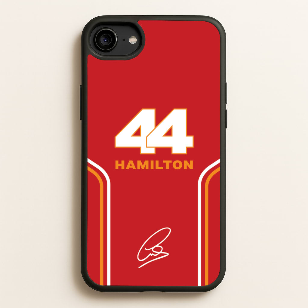 Stripes 44 Hamilton - F1 Phone Case for iPhone 6 / 7 / 8 / SE