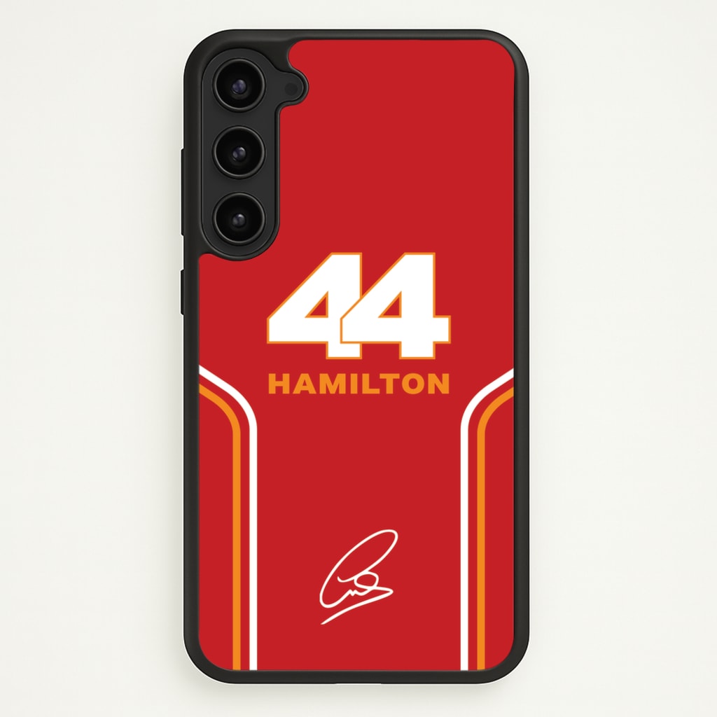 Stripes 44 Hamilton - F1 Phone Case for Galaxy S23