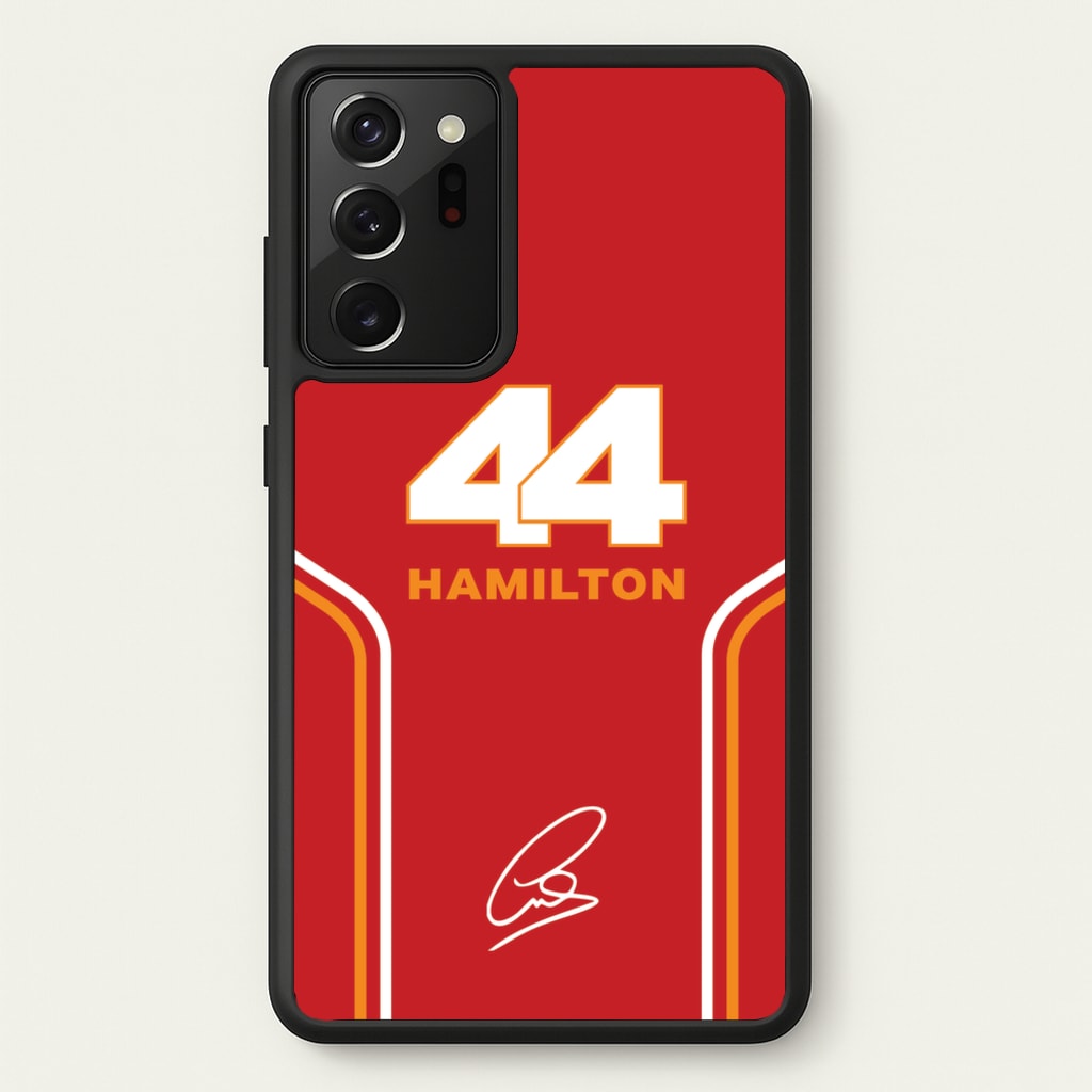 Stripes 44 Hamilton - F1 Phone Case for Galaxy Note 20 Ultra
