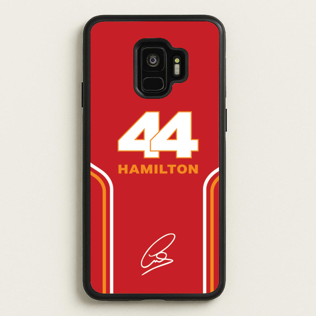 Stripes 44 Hamilton - F1 Phone Case for Galaxy S9
