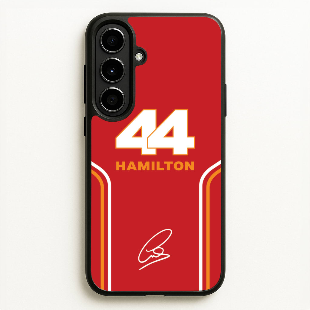 Stripes 44 Hamilton - F1 Phone Case for Galaxy A56