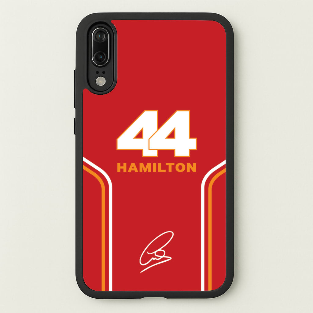 Stripes 44 Hamilton - F1 Phone Case for Huawei P20
