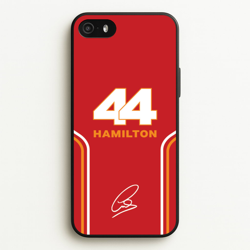 Stripes 44 Hamilton - F1 Phone Case for iPhone 5 / 5s / SE 2016