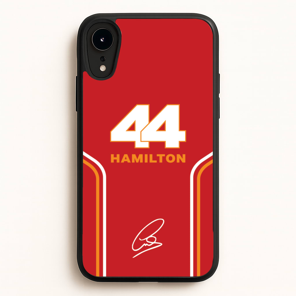 Stripes 44 Hamilton - F1 Phone Case for iPhone XR