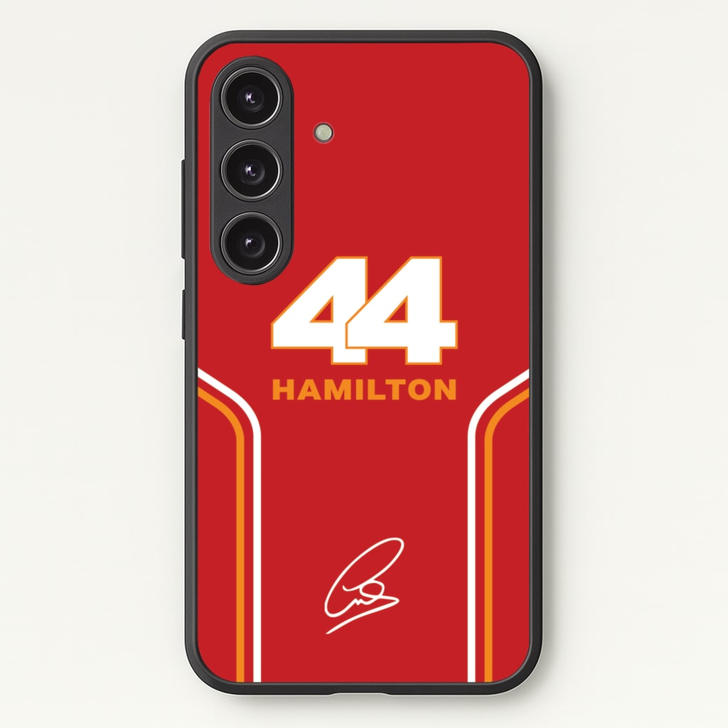 Stripes 44 Hamilton - F1 Phone Case for Galaxy S24