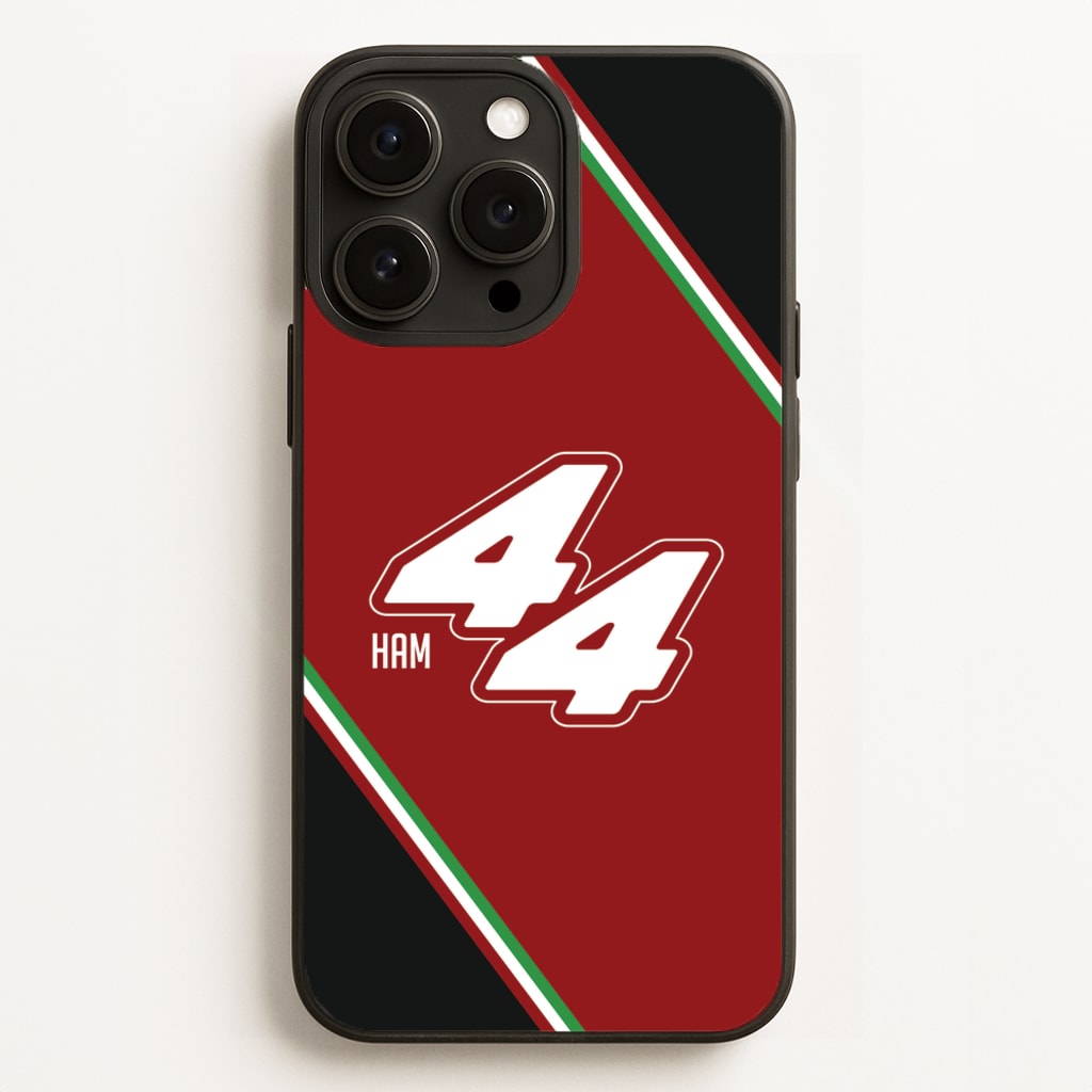Dark Red Retro 44 - F1 Phone Case for iPhone 16 Pro Max