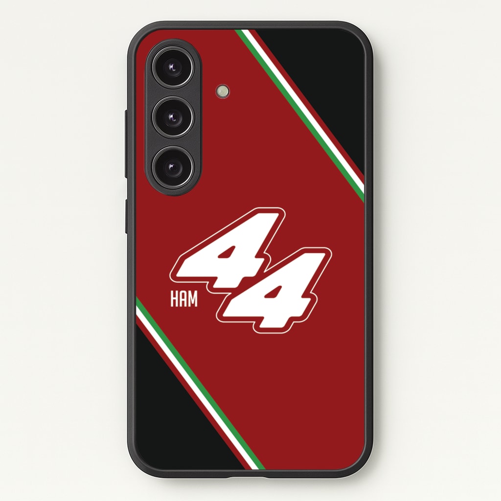 Dark Red Retro 44 - F1 Phone Case for Galaxy S25 Plus