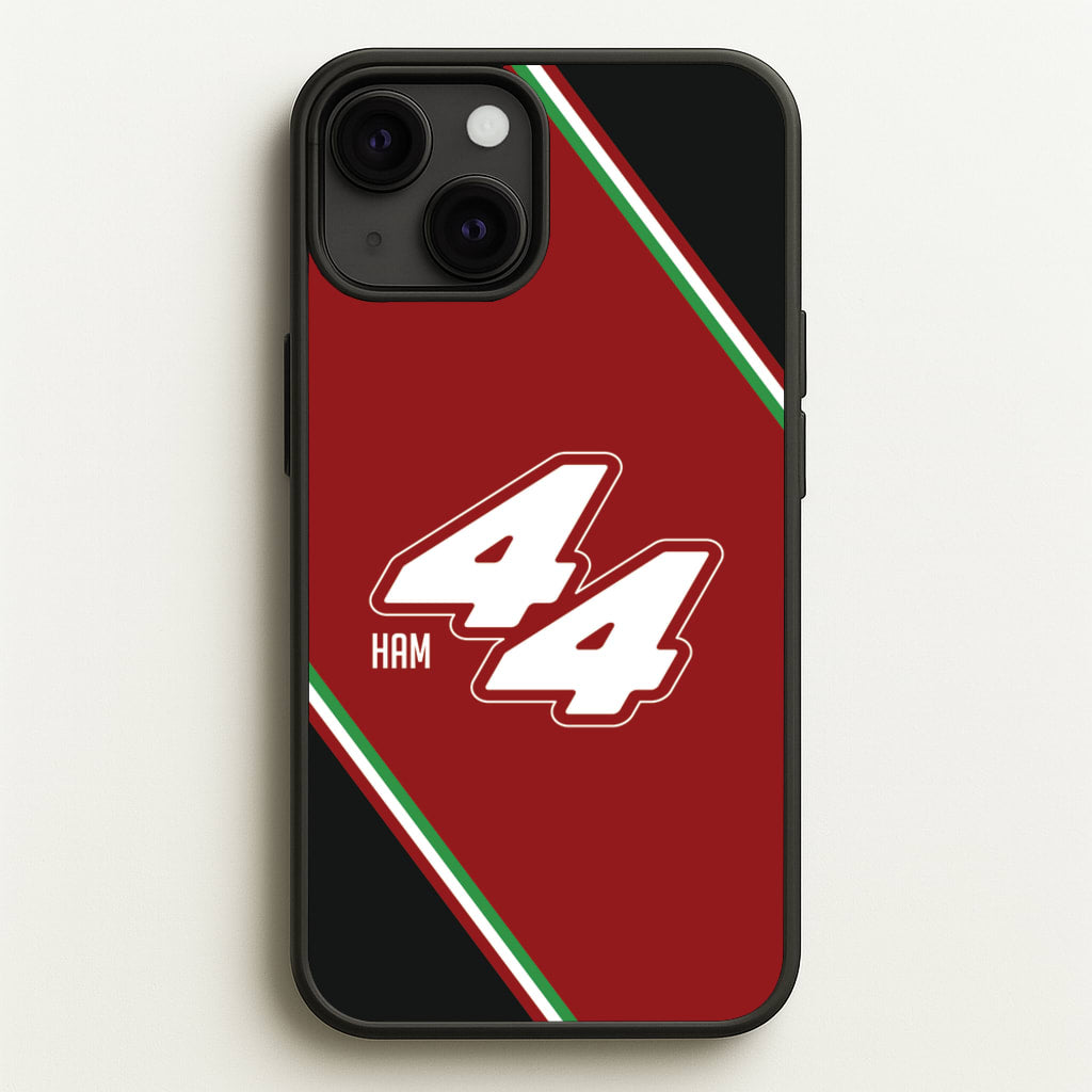 Dark Red Retro 44 - F1 Phone Case for iPhone 13