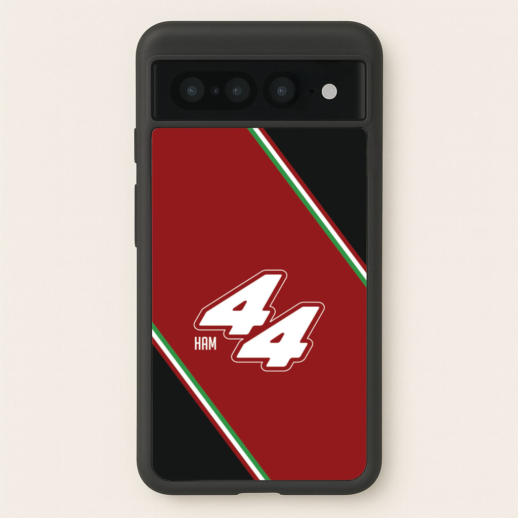 Dark Red Retro 44 - F1 Phone Case for Google Pixel 7 Pro