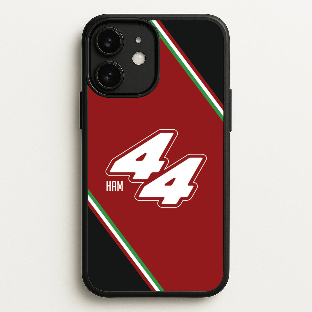Dark Red Retro 44 - F1 Phone Case for iPhone 11