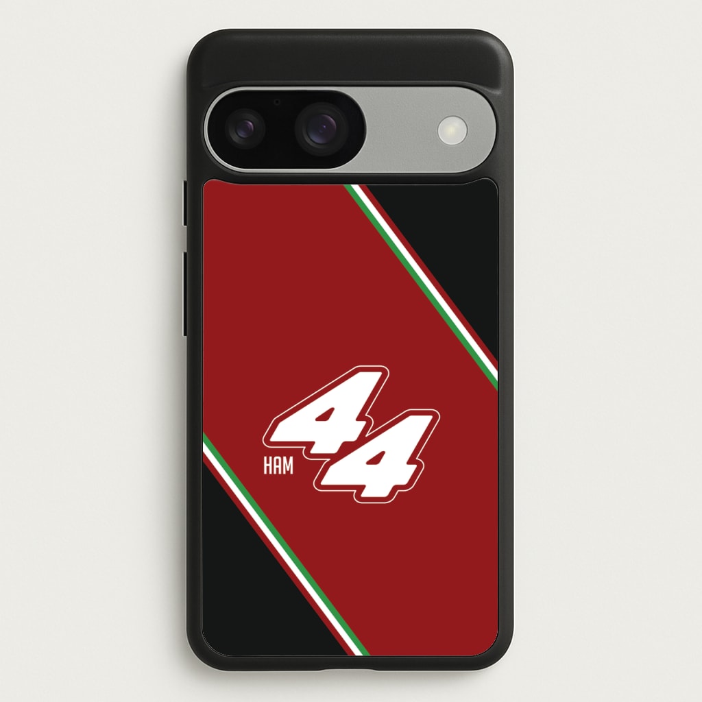 Dark Red Retro 44 - F1 Phone Case for Google Pixel 9 / 9 Pro
