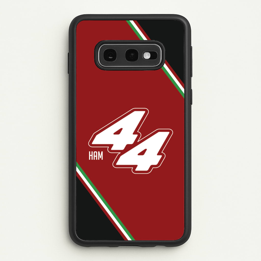 Dark Red Retro 44 - F1 Phone Case for Galaxy S10e