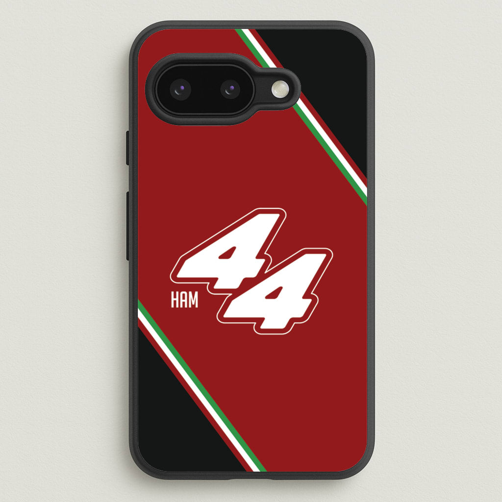 Dark Red Retro 44 - F1 Phone Case for Google Pixel 9a