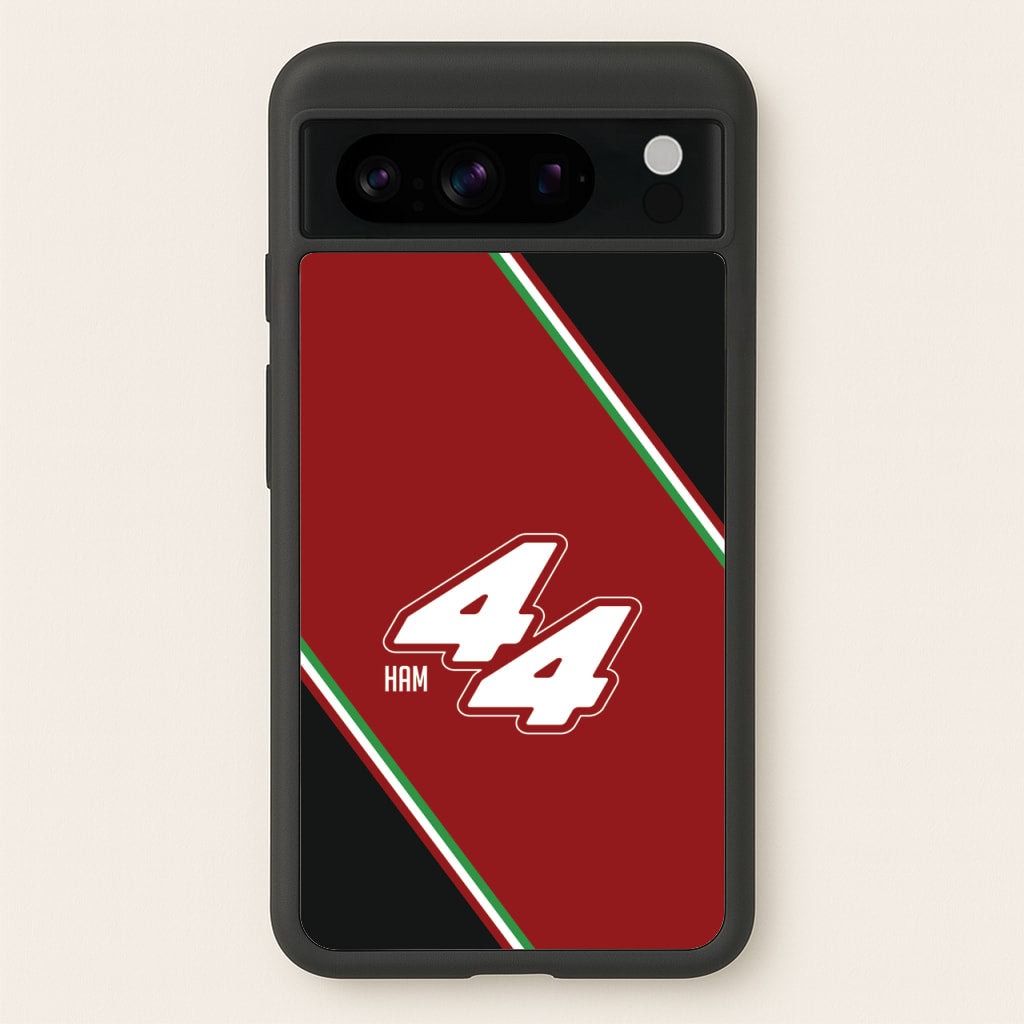 Dark Red Retro 44 - F1 Phone Case for Google Pixel 8 Pro