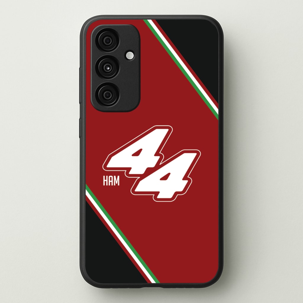 Dark Red Retro 44 - F1 Phone Case for Galaxy A35