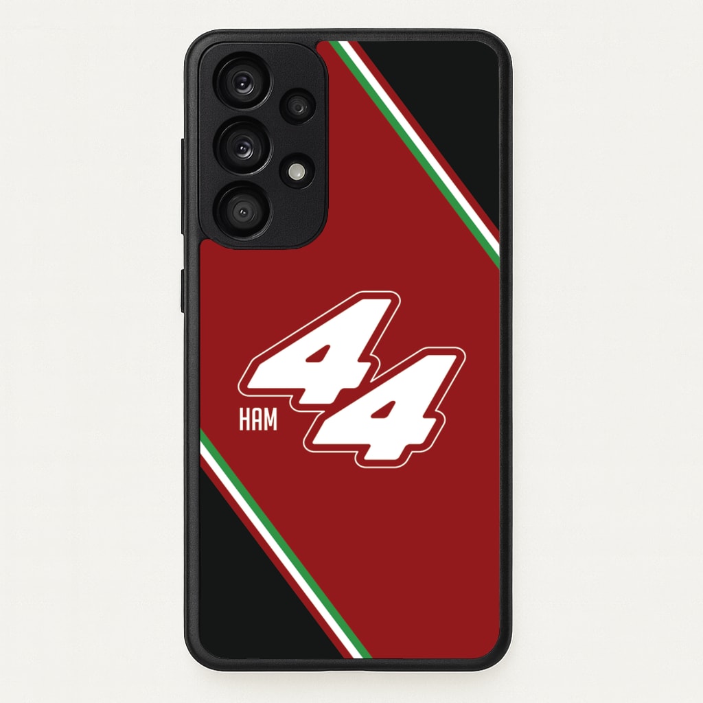 Dark Red Retro 44 - F1 Phone Case for Galaxy A53