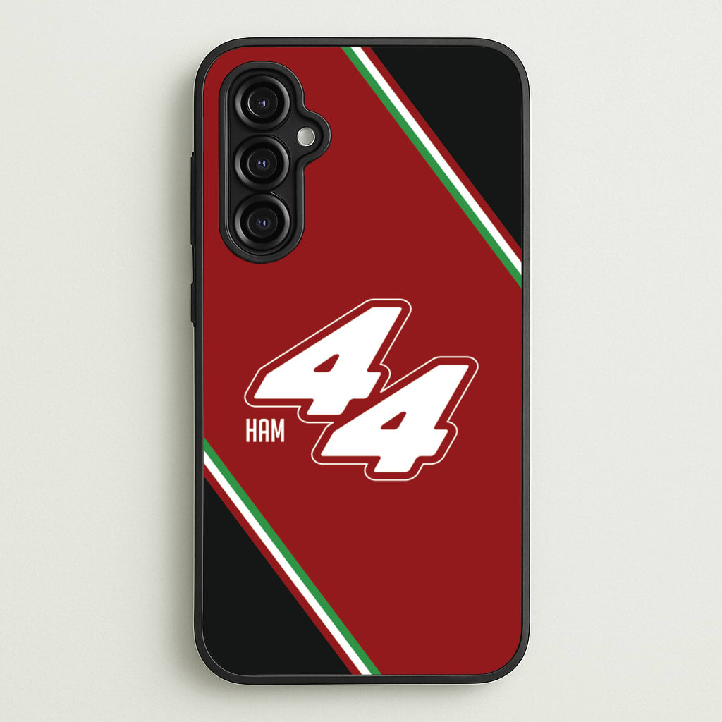 Dark Red Retro 44 - F1 Phone Case for Galaxy A14
