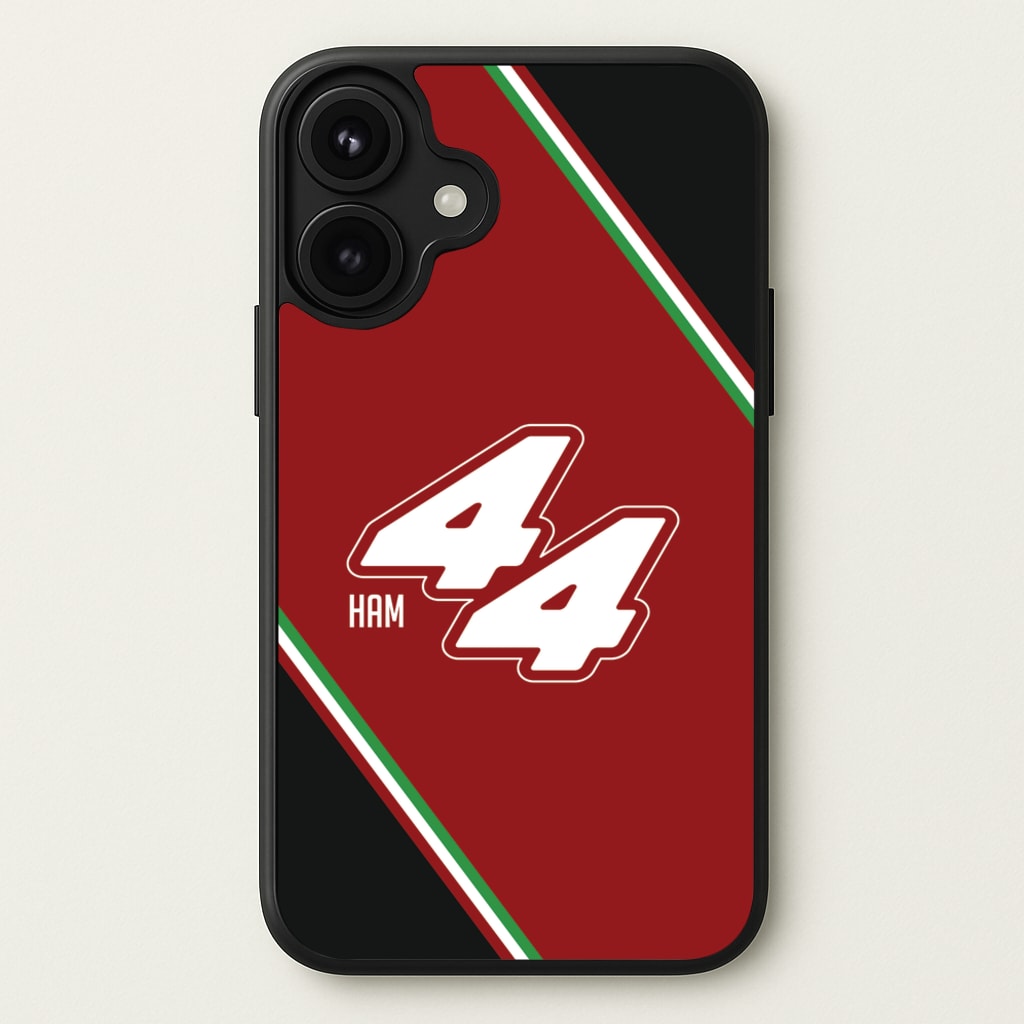 Dark Red Retro 44 Phone Case for iPhone 17
