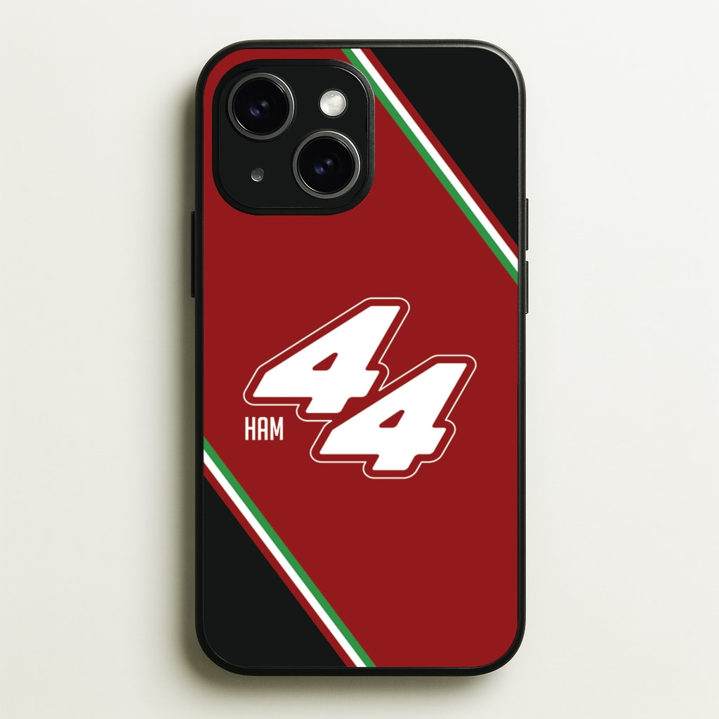 Dark Red Retro 44 - F1 Phone Case for iPhone 14 Plus