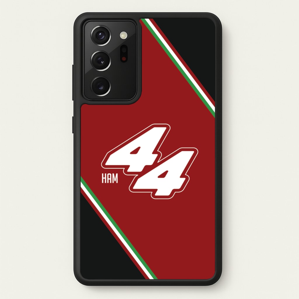 Dark Red Retro 44 - F1 Phone Case for Galaxy Note 20 Ultra