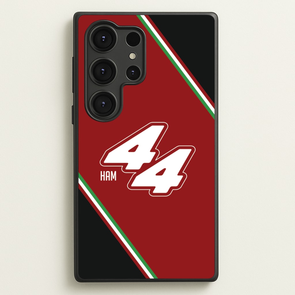 Dark Red Retro 44 - F1 Phone Case for Galaxy S25 Ultra