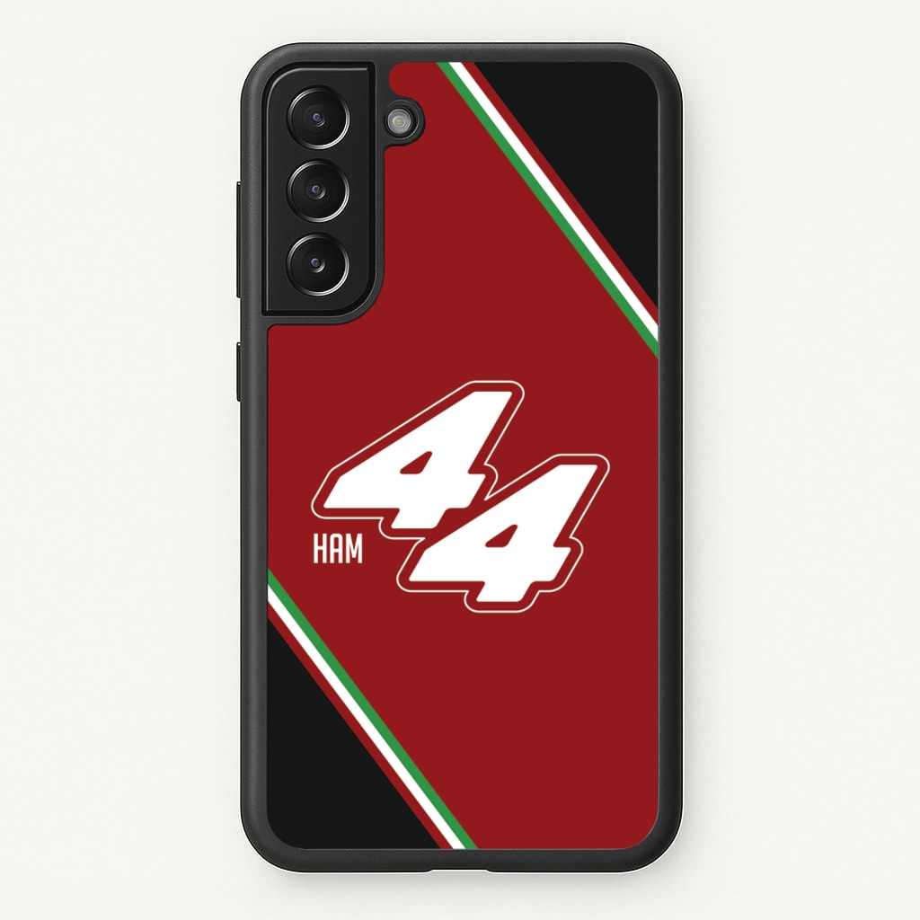 Dark Red Retro 44 - F1 Phone Case for Galaxy S21