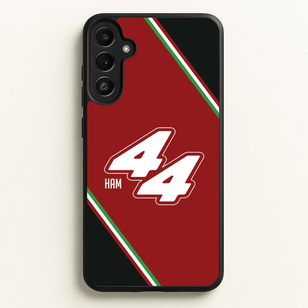 Dark Red Retro 44 - F1 Phone Case for Galaxy A34