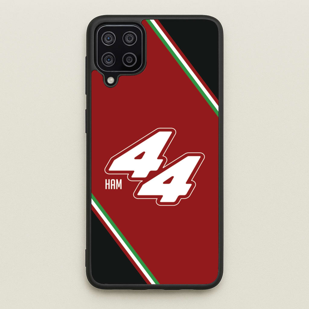Dark Red Retro 44 - F1 Phone Case for Galaxy A12