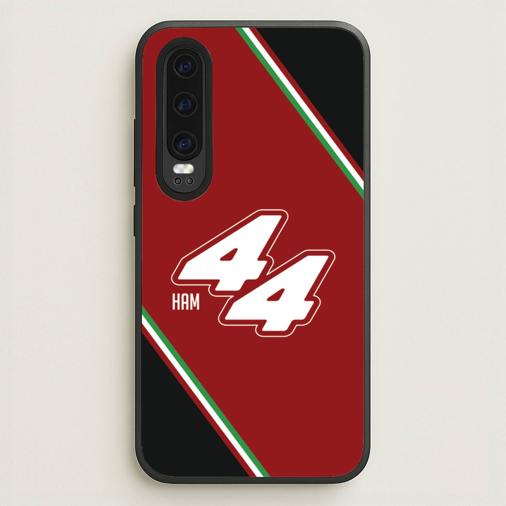 Dark Red Retro 44 - F1 Phone Case for Huawei P30